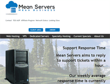 Tablet Screenshot of meanservers.com